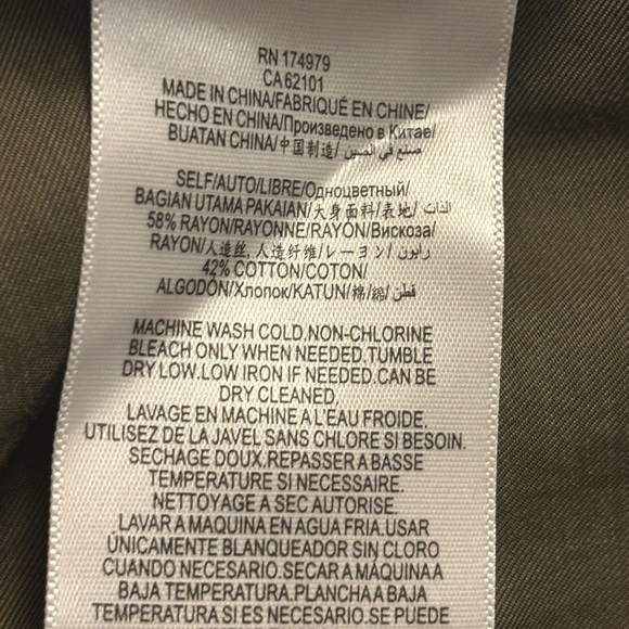 BCBGMAXAZRIA Olive Green Women's Jumpsuit - Picture 9 of 9